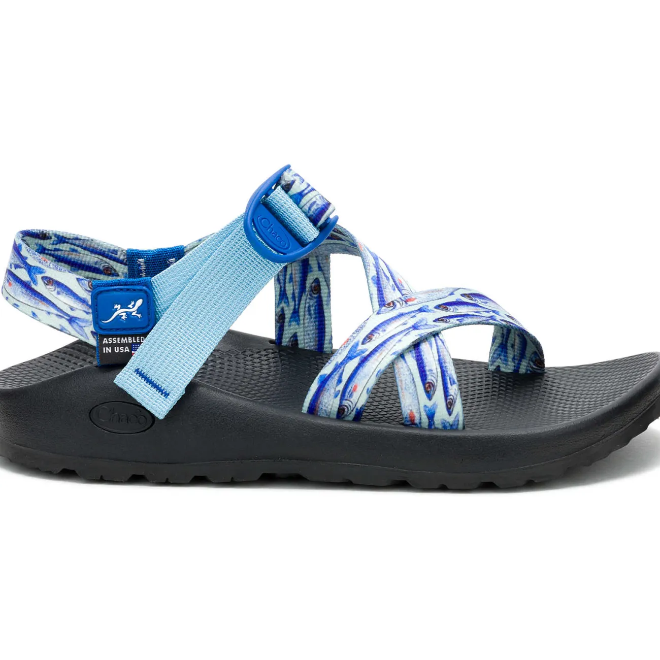 Z/ Adjustable Sandals|Sandals|Chaco Men's Blue Fish Wide Width Z/1 Classic Sandal Anna’s Blue Fish