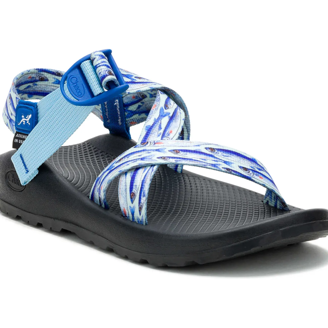 Z/ Adjustable Sandals|Sandals|Chaco Men's Blue Fish Wide Width Z/1 Classic Sandal Anna’s Blue Fish