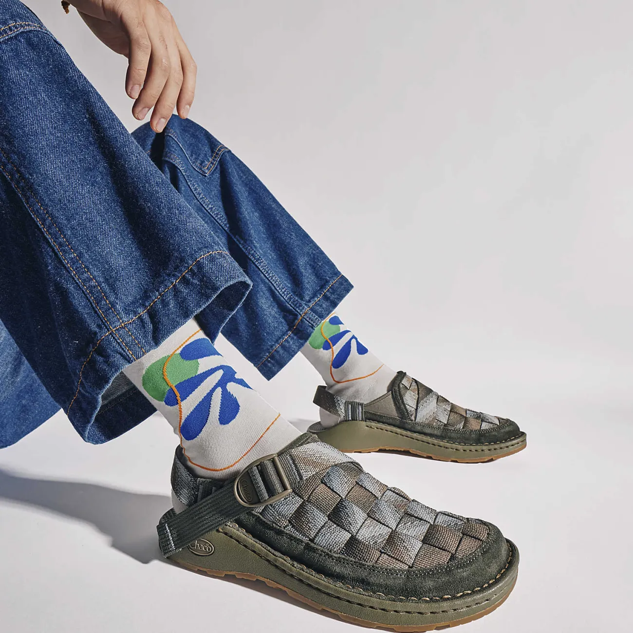 Clogs & Slip-Ons|Chaco Men's Canyon Woven Clog Mossy Olive