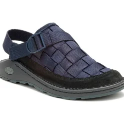Clogs & Slip-Ons|Chaco Men's Canyon Woven Clog Navy Alloy