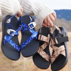 Z/ Adjustable Sandals|Sandals|Chaco Men's x KSX Art Z/1 Classic Sandal Cyanotype Blue