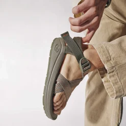 Z/ Adjustable Sandals|Sandals|Chaco Men's CushZ Extra Cushioned Sandal Frond Dark Vanilla