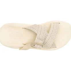 Slides|Sandals|Chaco Women's CushZ Extra Cushioned Slide Frond Dark Vanilla