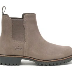 Boots|Chaco Women's Fields Chelsea Waterproof Boot Morel Brown Suede