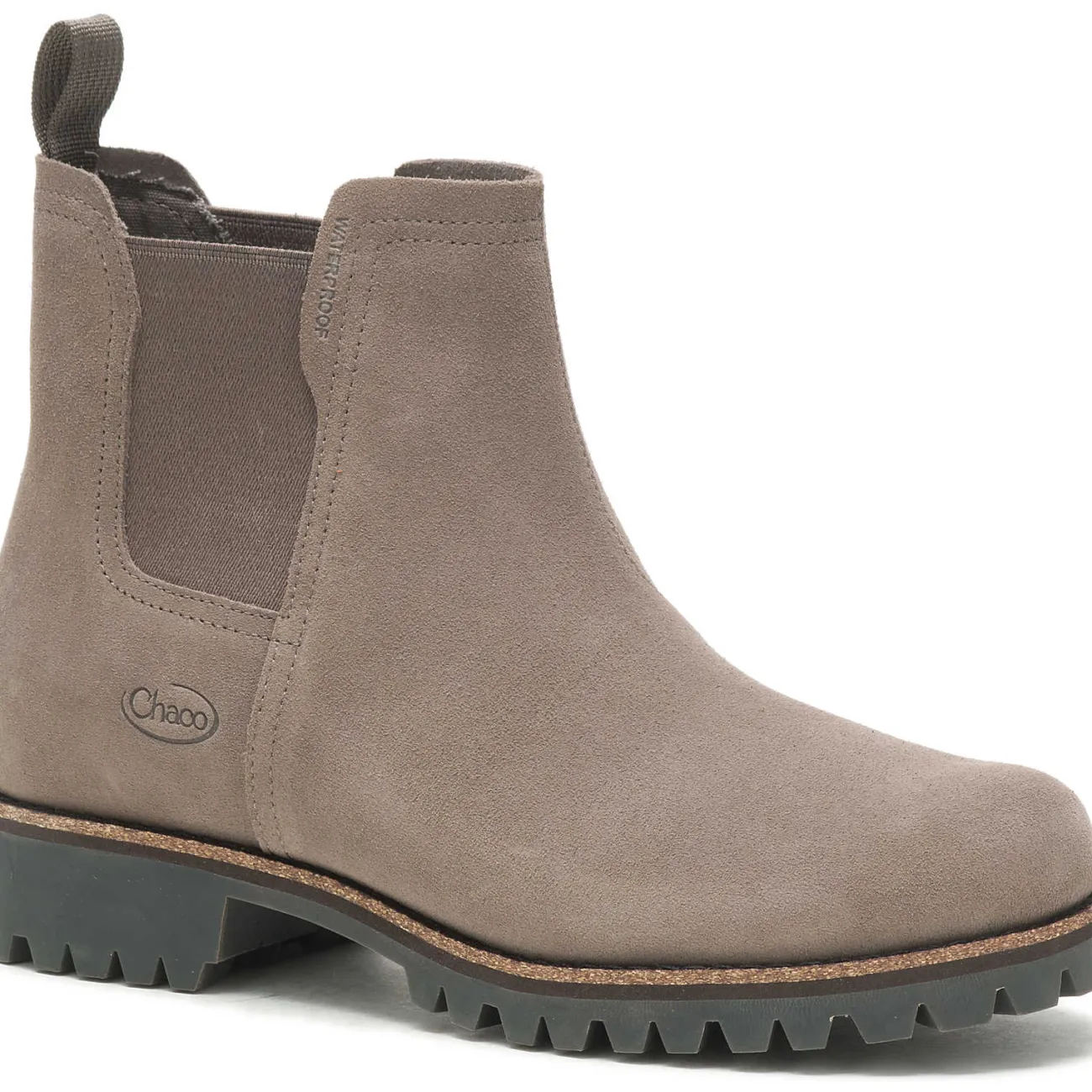 Boots|Chaco Women's Fields Chelsea Waterproof Boot Morel Brown Suede