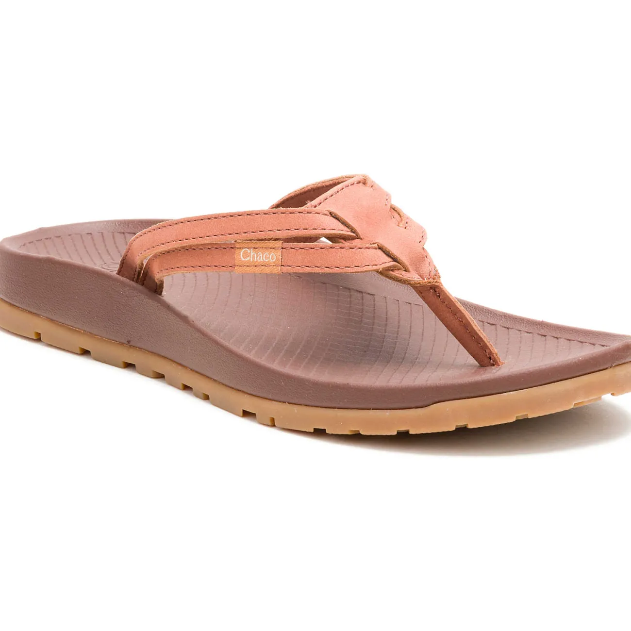 Flip Flops|Chaco Women's Lowdown Leather Flip Flop Burnt Chestnut