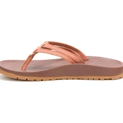 Flip Flops|Chaco Women's Lowdown Leather Flip Flop Burnt Chestnut
