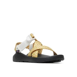 Z/ Adjustable Sandals|Chaco Women's Mega Z/1 Wide-Strap Classic Sandal Tiny Blooms Mustard